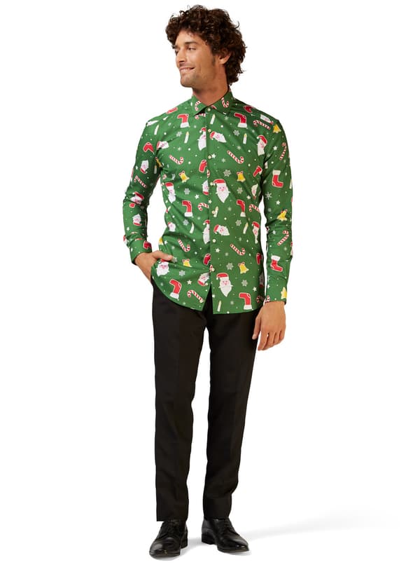 Opposuits Julemanden skjorte til mænd