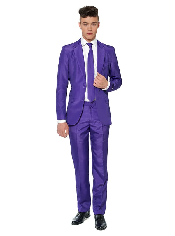 Suitmeister Solid Purple jakkesæt S