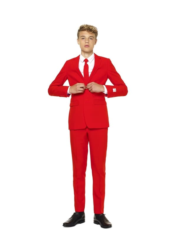 Dräkt Red Devil Opposuit till ungdom 14-16 years