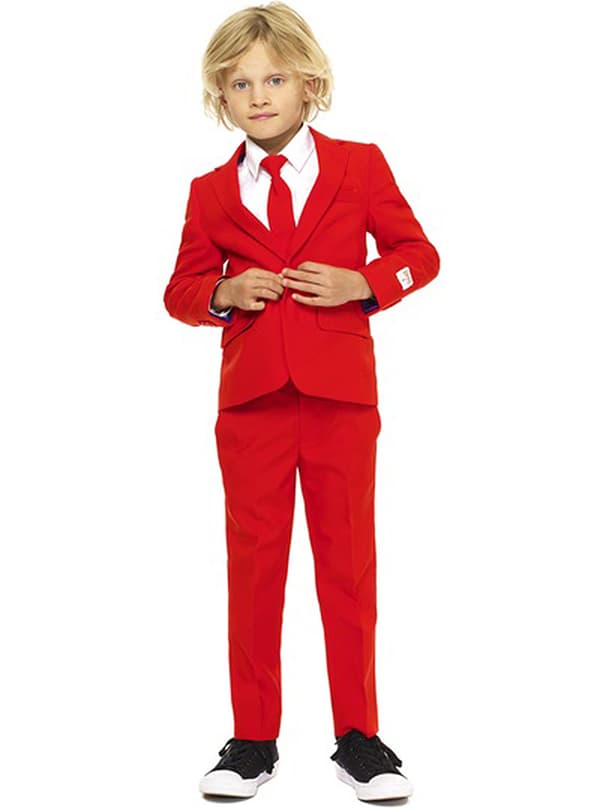 Dräkt Red Devil Opposuit för barn 8-10 years