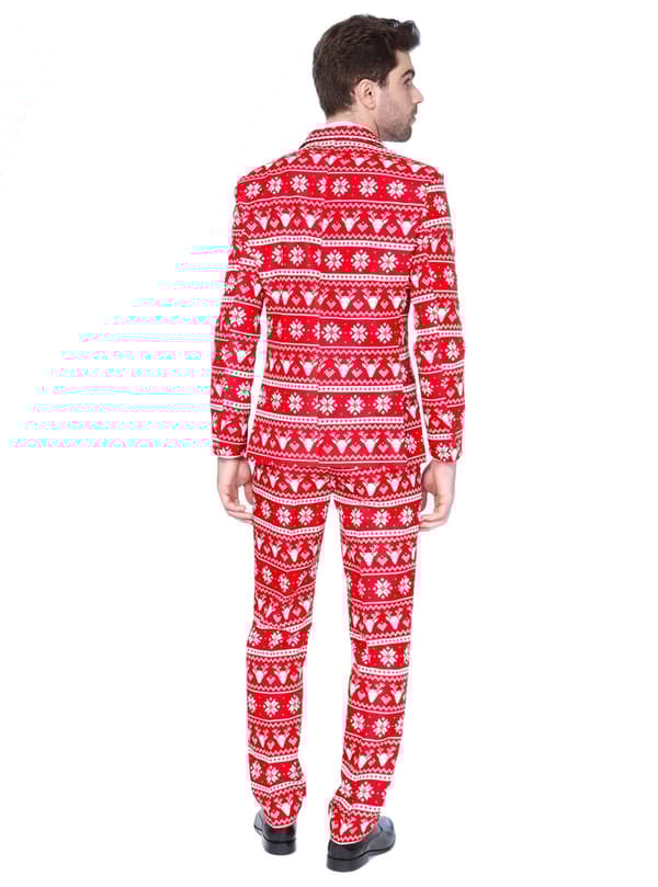 Dräkt Christmas Red Nordic Suitmeister vuxen