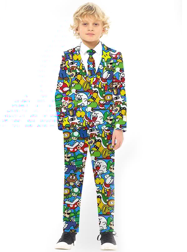 Opposuits Super Mario Bros Dress til Gutter 2-4 years