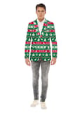 Miniatyrbillede 1 af 2: Opposuits julejakke til mænd i grøn