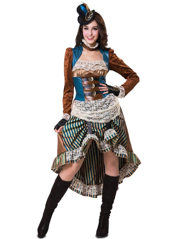 Elegant Steampunk kostume til kvinder M-L