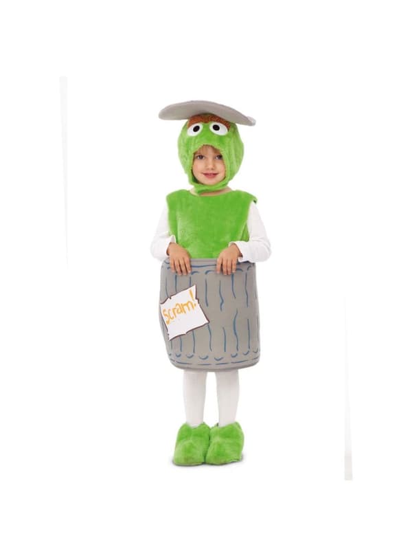 Sesam Oscar the Grouch maskeraddräkt för barn 5-6 years