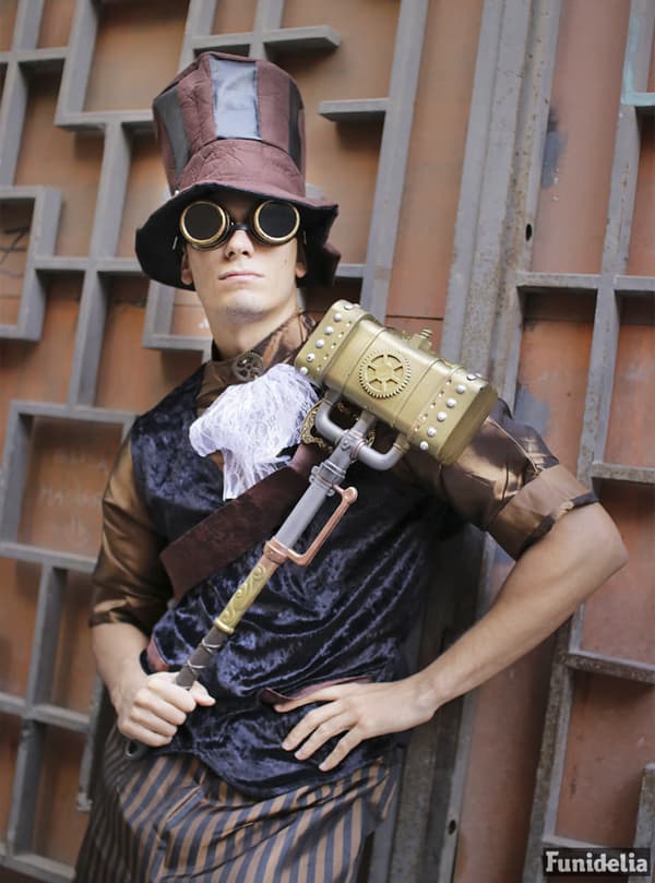 Steampunk venetianer kostume til mænd