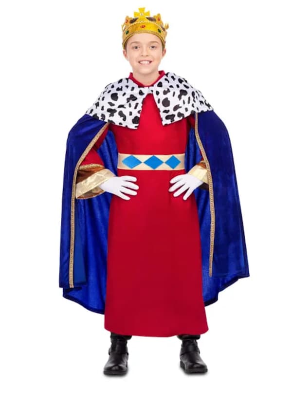 Elegant Vis Konge kostume til børn i blåt 1-2 years