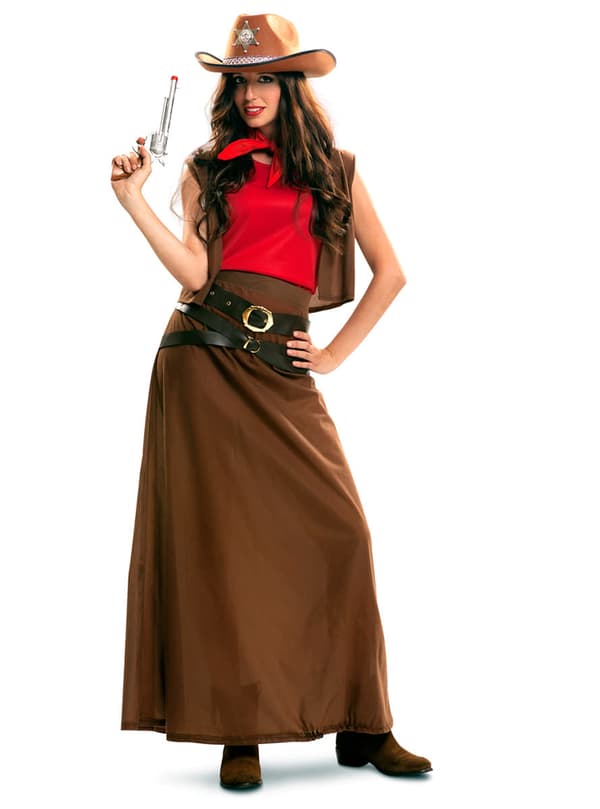 Cowgirl maskeraddräkt för henne XL