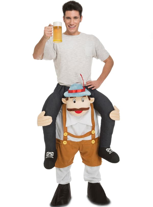 Tyroler tag mig med til Oktoberfest Ride On kostume til voksne One size