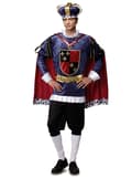 Miniatyrbild 1 av 2: Maskeraddräkt Medeltida Kung blå vuxen