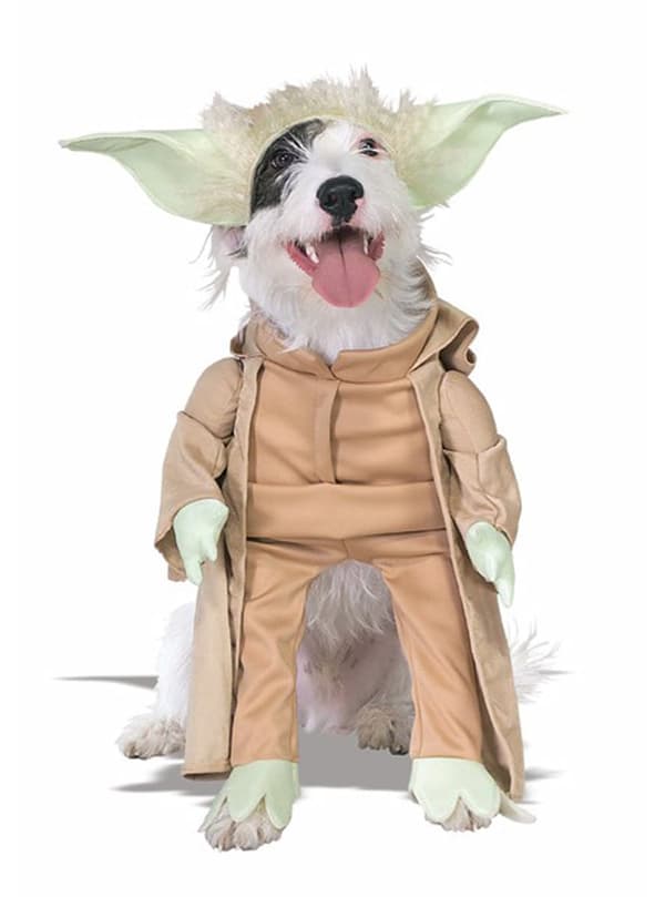 Yoda kostume til hunde M