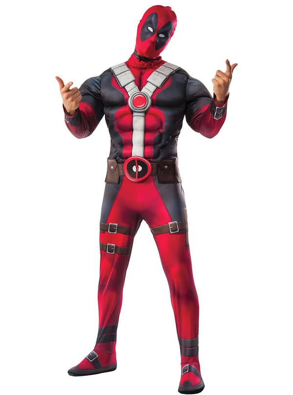 Maskeraddräkt Deadpool muskulös för vuxen Standard