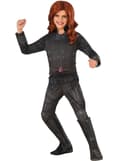 Miniatyrbillede 1 af 2: Deluxe Civil War Black Widow Captain America kostume til piger