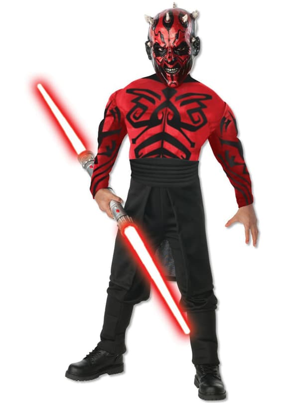 Darth Maul Muskulös Deluxe Maskeraddräkt Barn 3-4 years