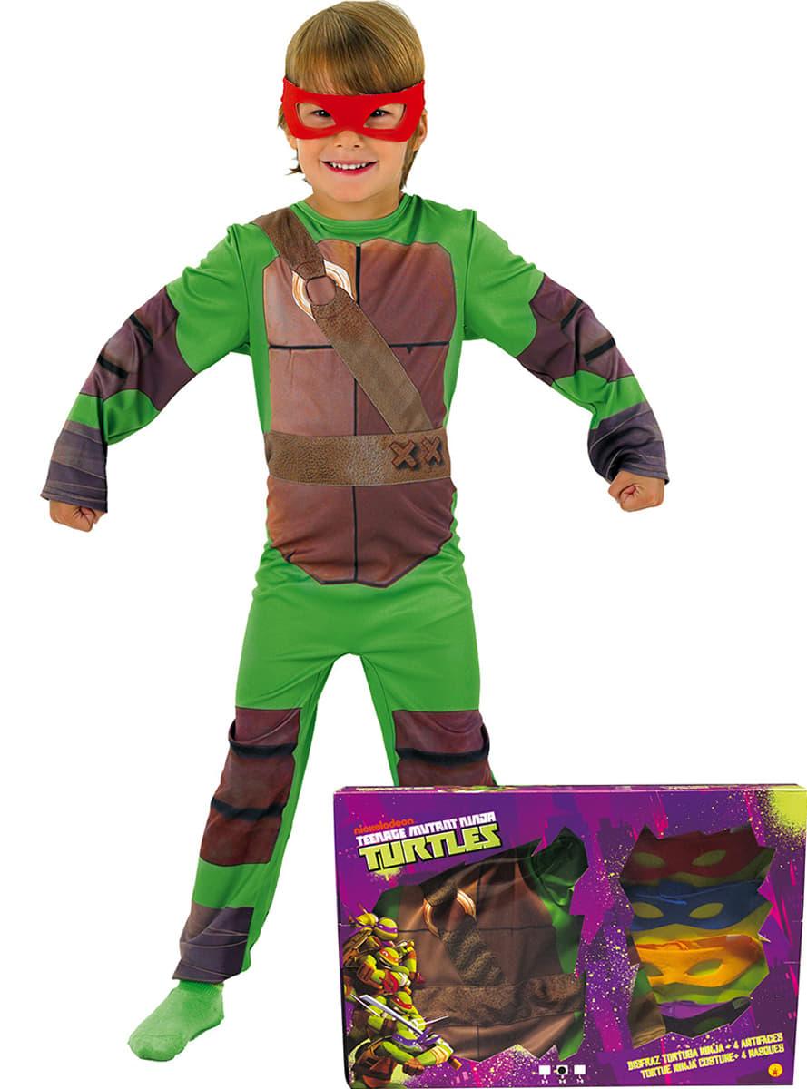 Ninja Turtles Kostyme for Barn i en Box