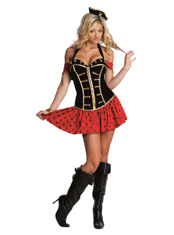 Playboy Piratkvinna Maskeraddräkt Vuxen