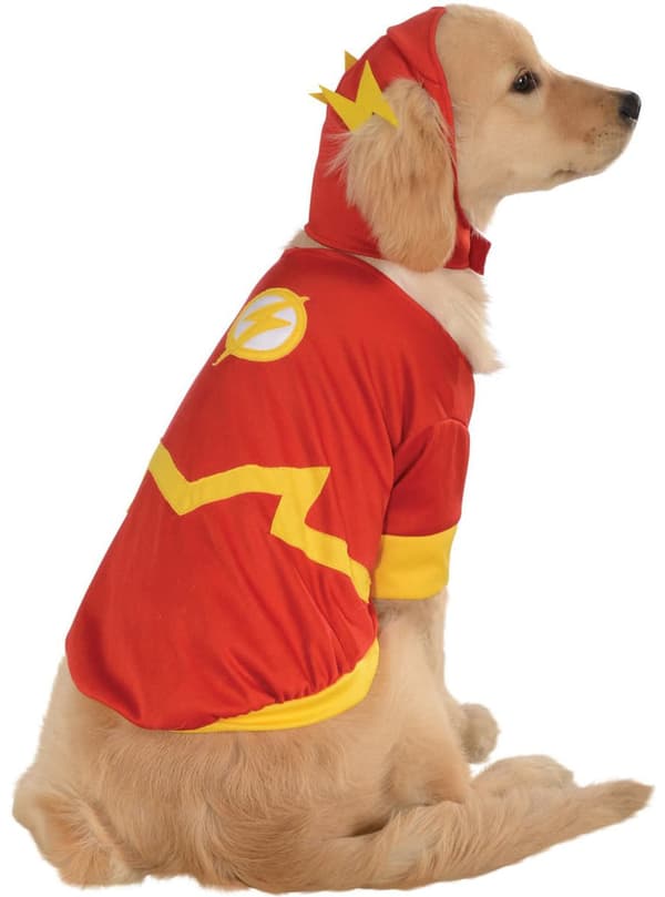 DC Comics Flash kostume til hunde XL