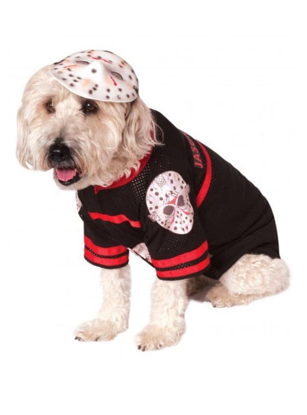 Fredag den 13. Jason kostume til hunde XL