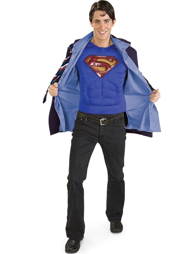 Clark Kent og Superman kostume XL