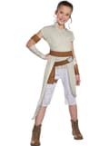 Miniatyrbild 1 av 2: Rey Star Wars Episod 9 maskeraddräkt för flicka