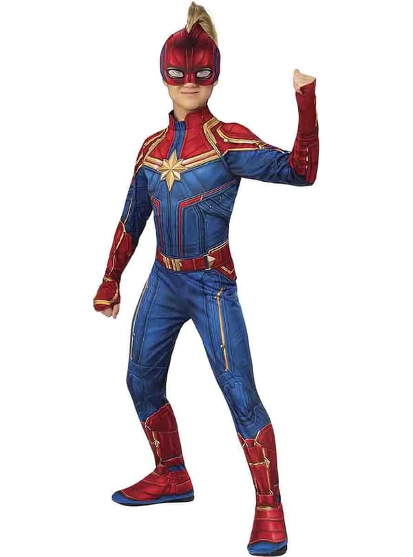 Maskeraddräkt Captain Marvel barn 8-10 years