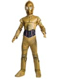 Miniatyrbillede 1 af 2: C3PO kostume til drenge - Star Wars