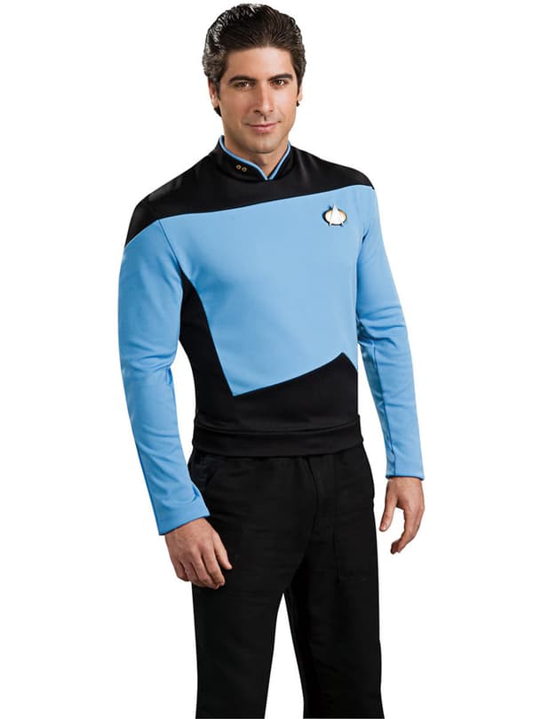 Star Trek: The Next Generation Vetenskapsman Blå Maskeraddräkt Vuxen S