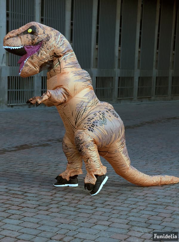 Oppustelig T-Rex Dinosaur Kostume til Voksne - Jurassic World