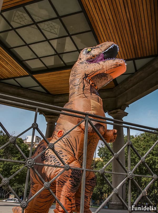 Oppustelig T-Rex Dinosaur Kostume til Voksne - Jurassic World