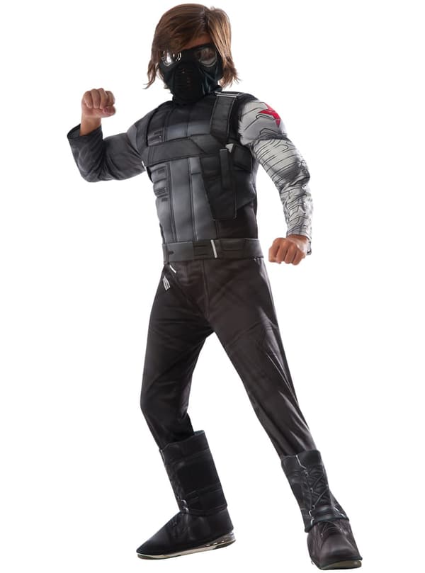 Maskeraddräkt Winter Soldier Captain America Civil War deluxe för barn 3-4 years