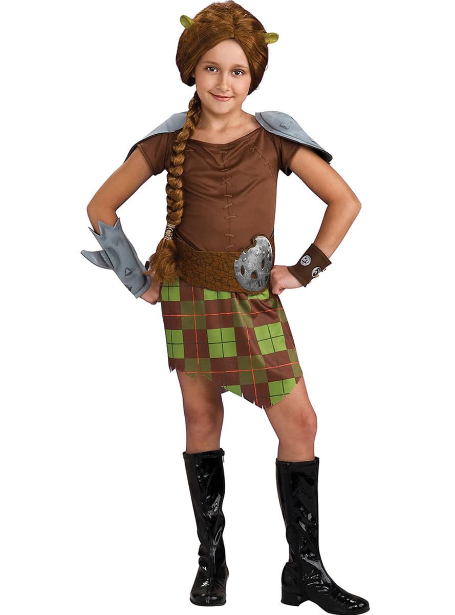 Kriger Fiona kostume til piger Shrek