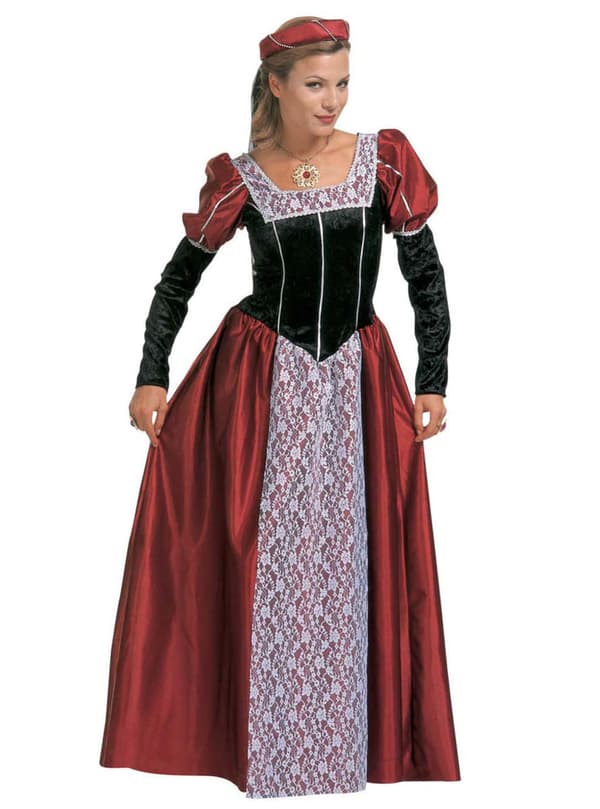 Elegant Kurtisan plus size kostyme for Dame XL