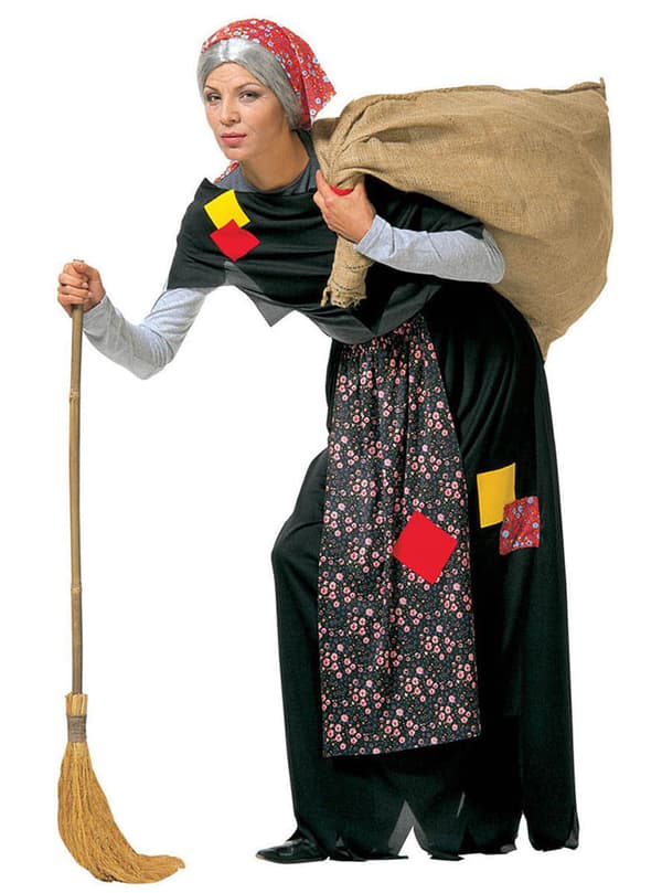Gammal häxa med säck Maskeraddräkt