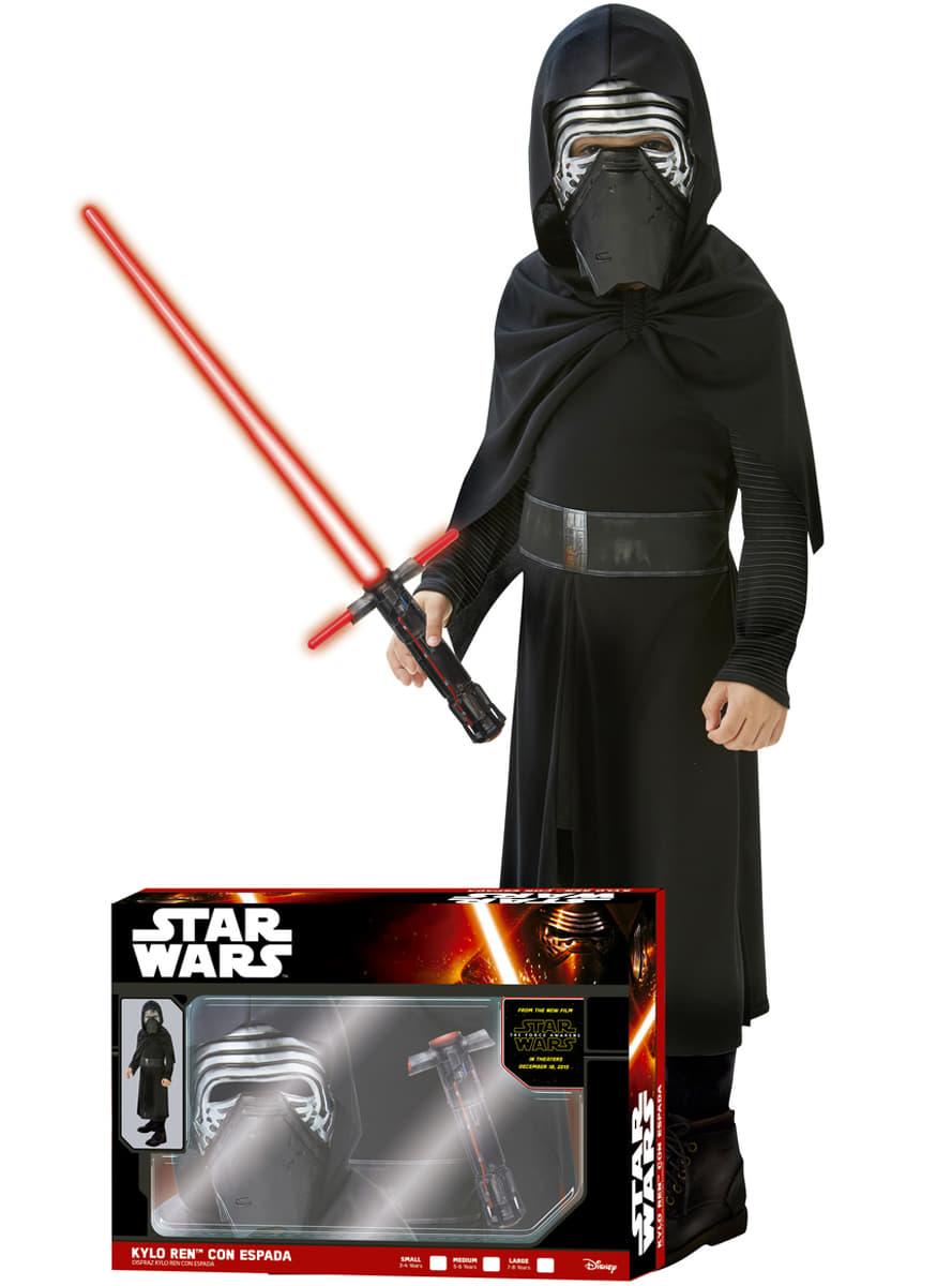 Kylo Ren Kostyme og Lightsaber til barn