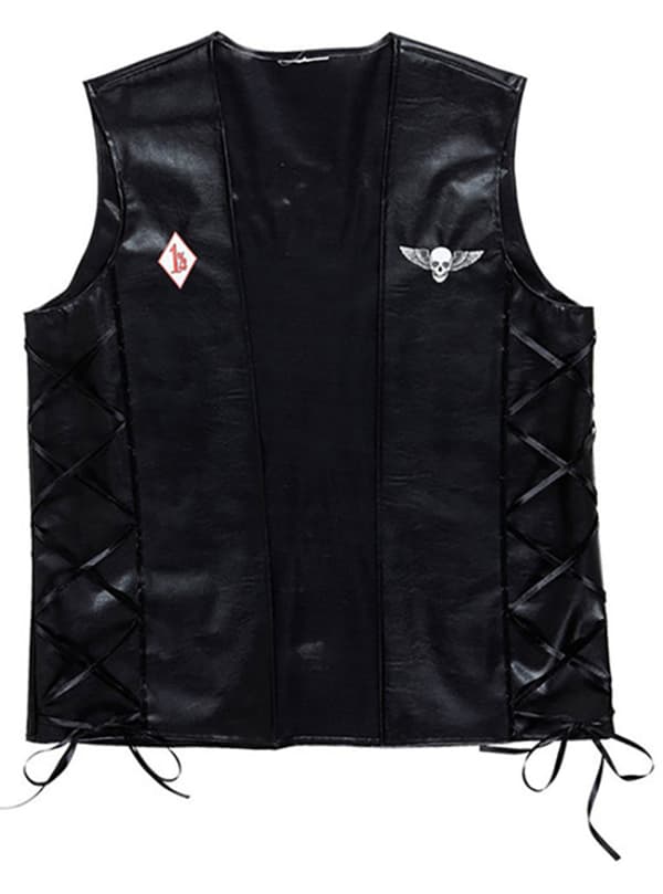 Tøff Biker Jakke Mann XL