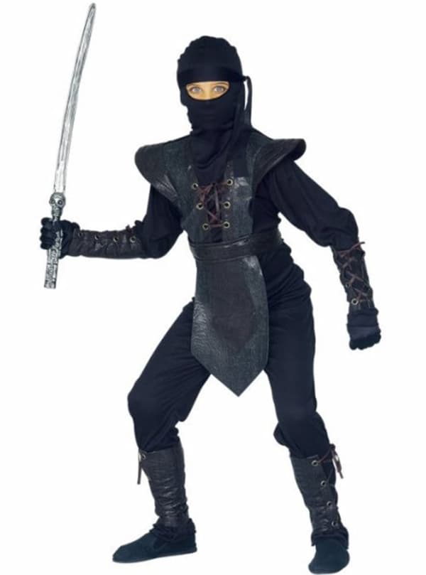 Ninja Kriger Deluxe Kostyme Barn 8-10 years