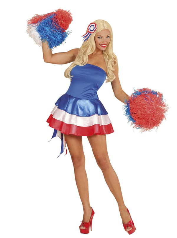 Fransk cheerleaderkostume til kvinder M