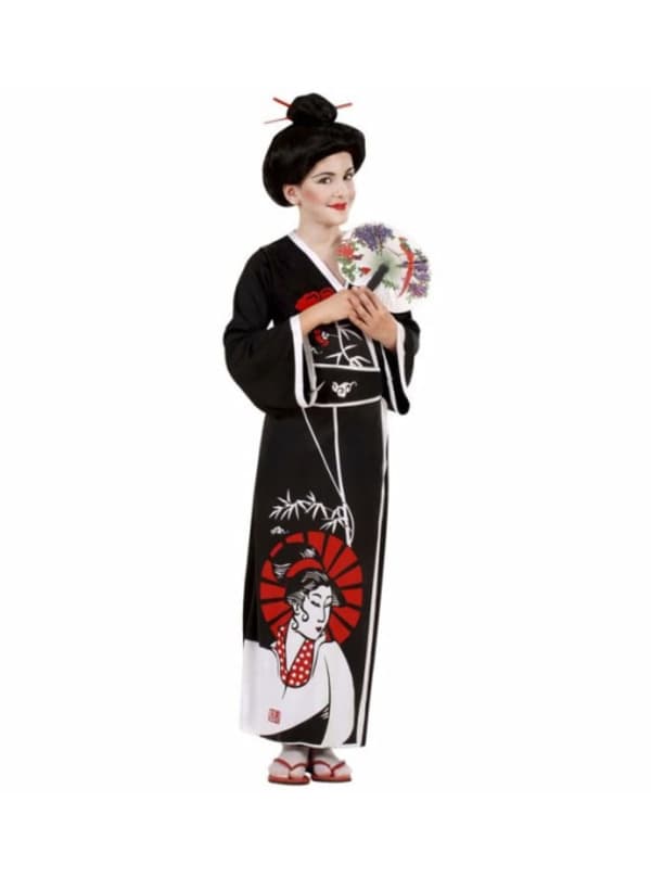 Geisha Maskeraddräkt för flicka 8-10 years
