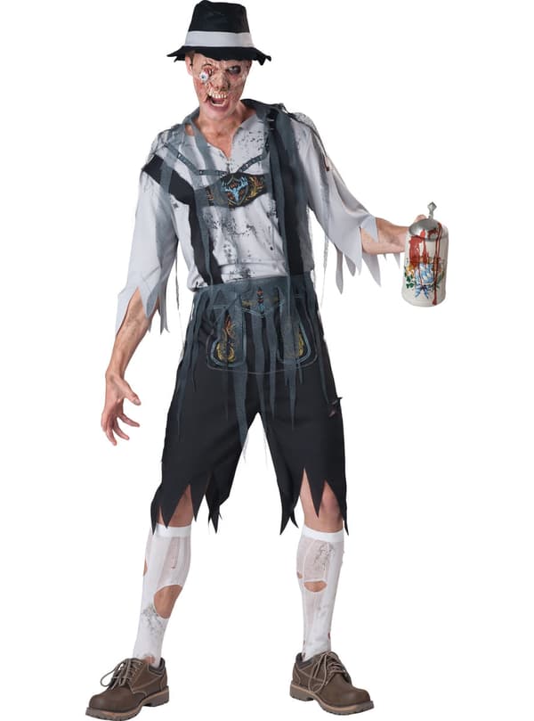 Zombie bayrerkostume til mænd