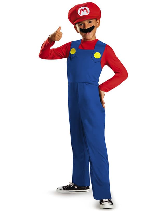 Mario Bros kostume til drenge 4-6 years