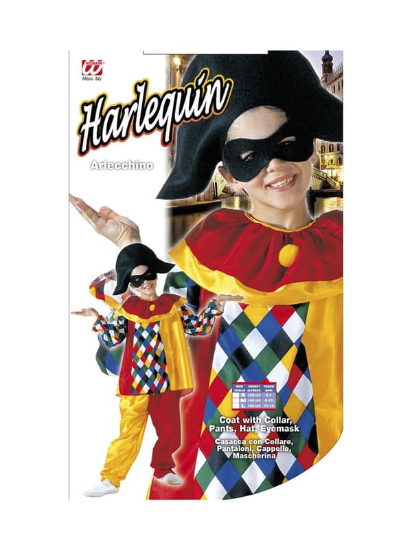 Rolig harlekin Maskeraddräkt Barn
