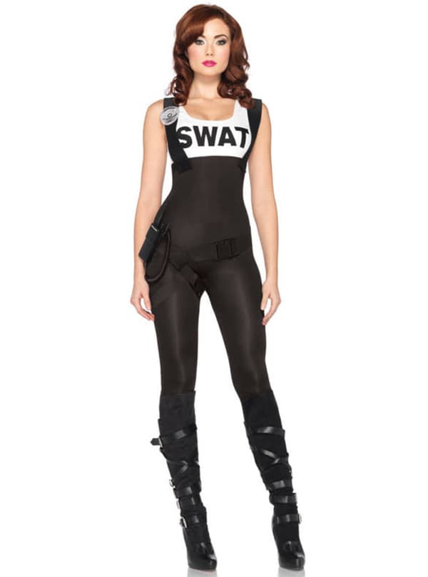 SWAT-agent Maskeraddräkt Dam