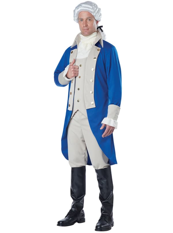 Maskeraddräkt George Washington för honom XS
