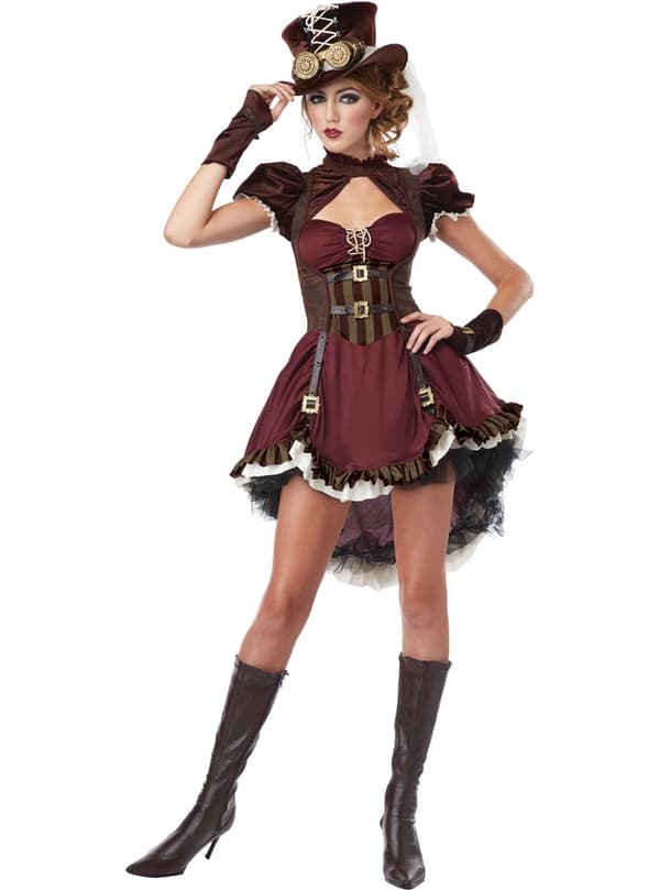 Steampunk-Asu Naisille L