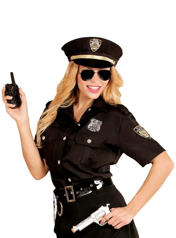 Naisten poliisipaita ja hattu M/L