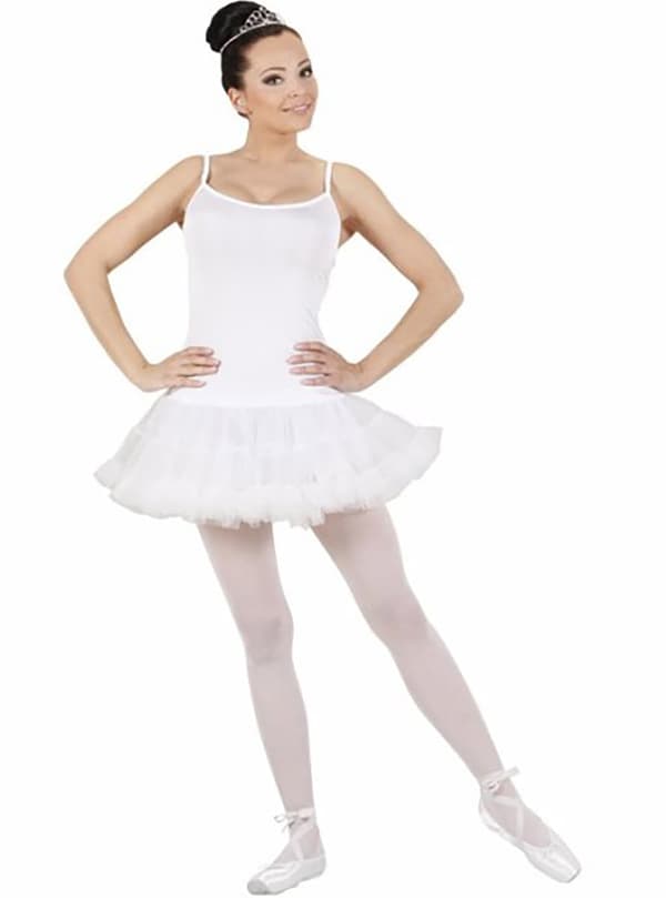 Hvidt ballerinakostume