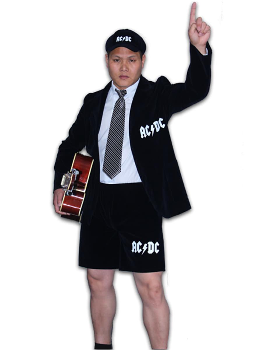 Maskeraddräkt Angus Young AC/DC vuxen