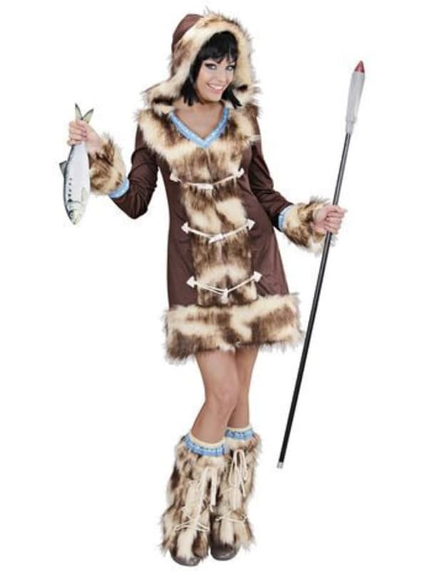 Aikaa Inuit Maskeraddräkt Dam