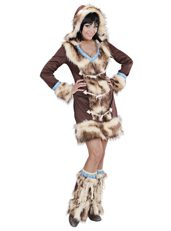 Aikaa Inuit Maskeraddräkt Dam