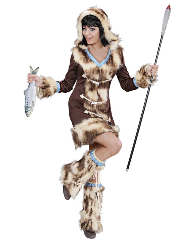 Aikaa Inuit Maskeraddräkt Dam